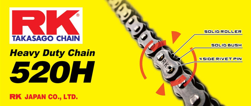 RK Heavy Duty (H) M520H Chain - 118 Links - Natural