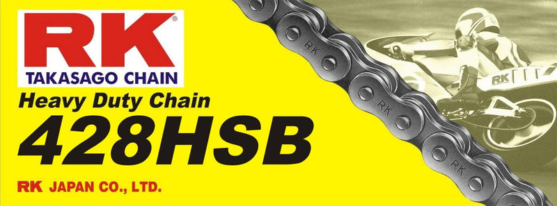 RK 428H Heavy Duty Drive Chain - 144 Links - Natural