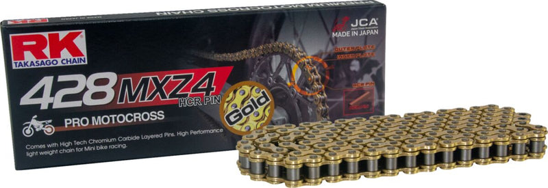 RK MXZ4 Series Drive Chain - 428 - 120 Links - Gold