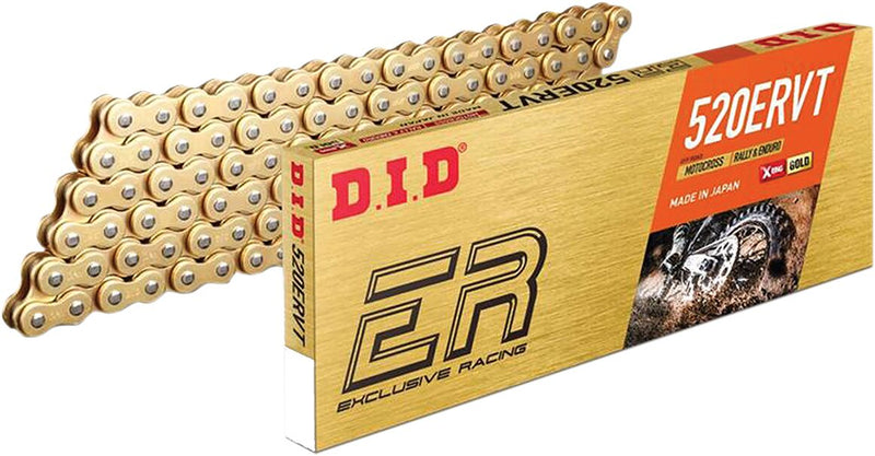 DID 520ERVT Chain - ERVT Series, Gold - 120 Links