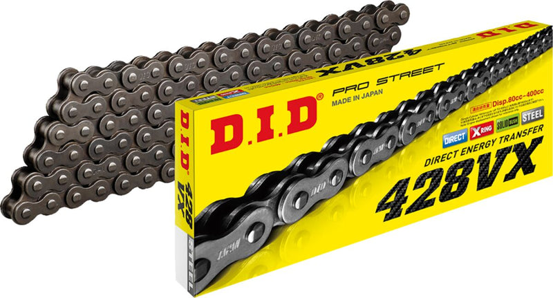 DID VX Series Drive Chain - 428 - 120 Links - Natural