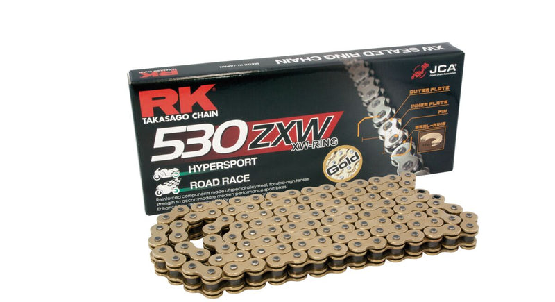 RK ZXW Series Drive Chain - 530 - 110 Links - Gold