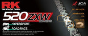 RK ZXW Series Drive Chain - 520 - 110 Links - Gold