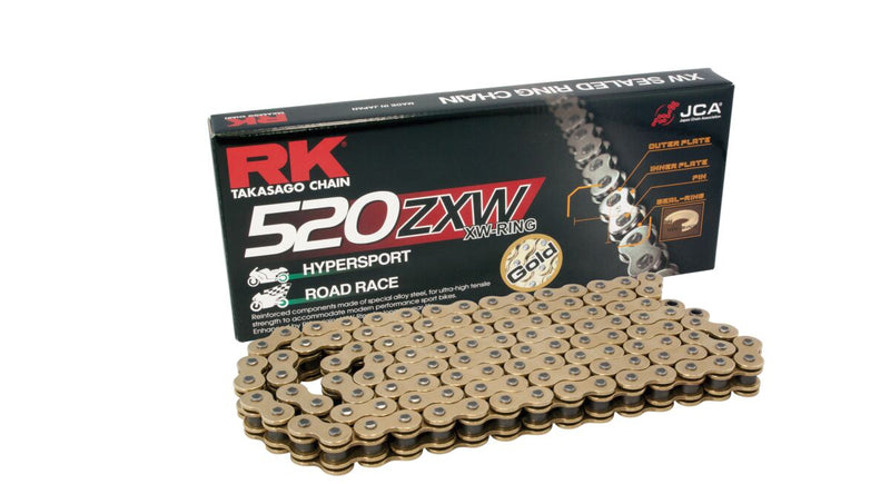 RK ZXW Series Drive Chain - 520 - 120 Links - Gold