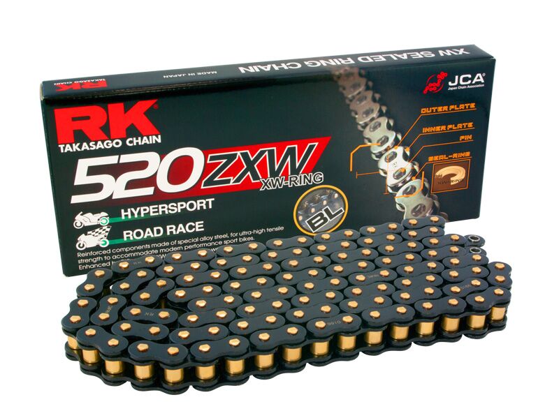 RK ZXW Series Drive Chain - 520 - 112 Links - Black