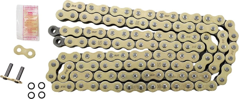 DID VX Series Drive Chain - 530 - 120 Links - Gold
