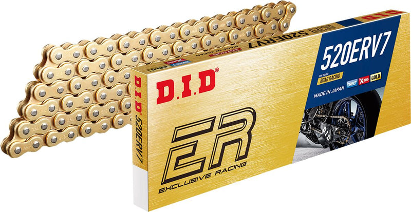 DID ERV7 Series Drive Chain - 520 - 120 Links - Gold