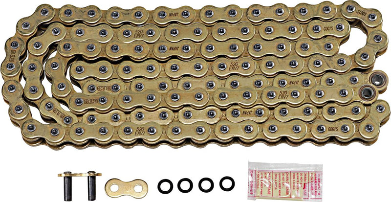 DID ERV7 Series Drive Chain - 520 - 120 Links - Gold