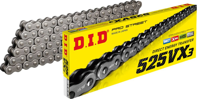 DID VX Series Drive Chain - 525 - 110 Links - Natural