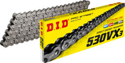 DID VX Series Drive Chain - 530 - 100 Links - Natural