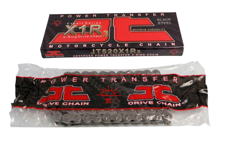 JT Chains X1R3 Series Drive Chain - 520 - 114 Links - Natural,  Raw - JTC520X1R3NN114DL