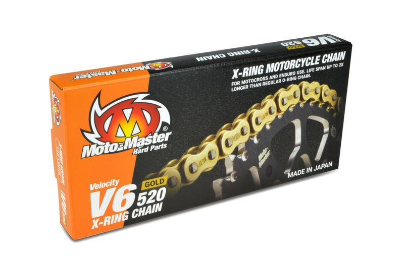 Moto-Master 520 V6 Drive Chain - V6 Series - 120 - Gold