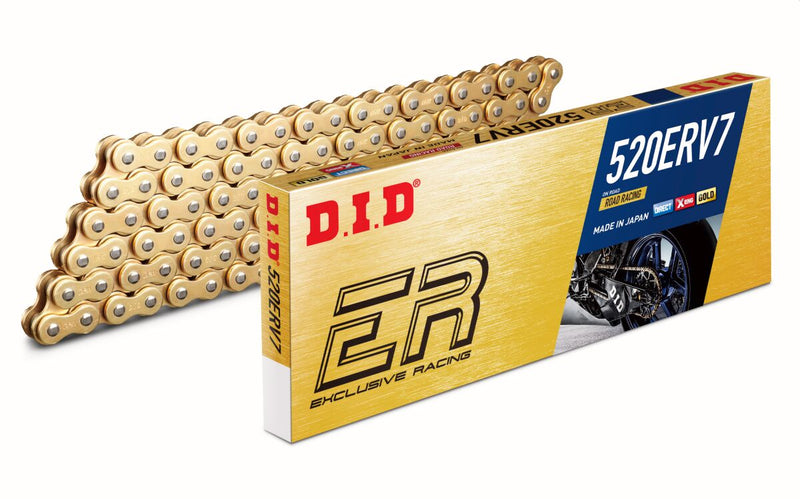 DID ERV7 Series Drive Chain - 520 - 114 Links - Gold