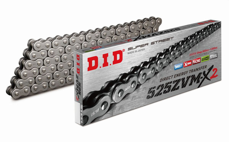 DID ZVMX Series Drive Chain - 525 - 112 Links - Steel