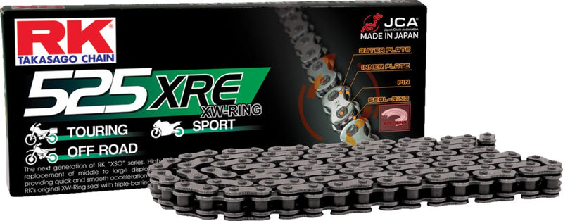 RK XRE Series Drive Chain - 525 - 108 Links - Steel
