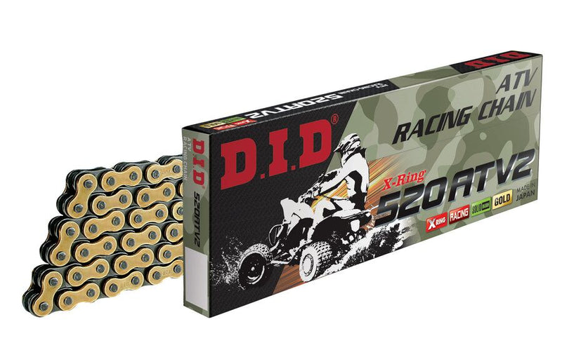DID 520 ATV2 Chain - 100 Links - Gold,  Steel