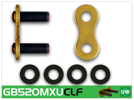 RK 520 MXU Series Connecting Link - Gold - GB520MXU-CLF