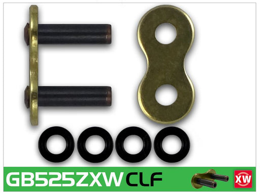 RK 525 ZXW Series Connecting Link - Gold - GB525ZXW-CLF