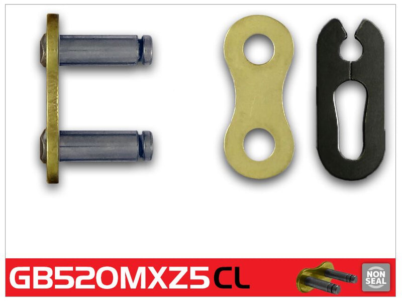 RK 520 MXZ5 Series Connecting Link - Black, Gold - GB520MXZ5-CL