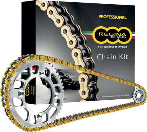 Regina 525 ZRT Chain And Sprocket Kit - ZRT Series, Gold - 114 - KK093