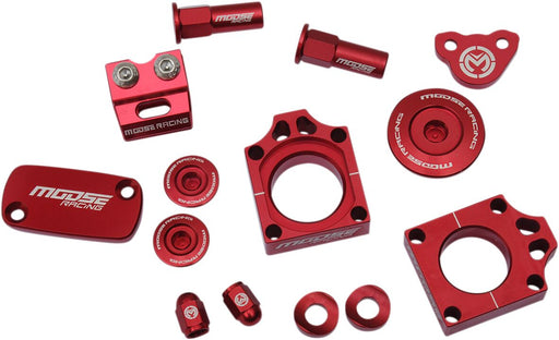 Moose Offroad Hard-parts Bling Pack Kit - Anodised, Red - M57-1001R