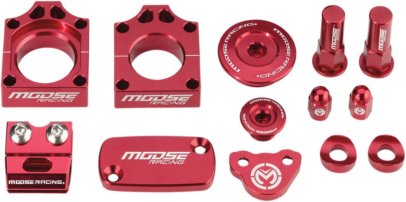 Moose Offroad Hard-parts Bling Pack Kit - Anodised, Red - M57-1002R
