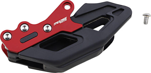 Moose Offroad Hard-parts MR-1 Colored AL Chain Guide - Anodised, Black, Red, Drive Chain