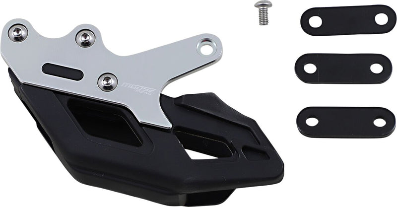 Moose Offroad Hard-parts MR-1 Colored AL Chain Guide - Anodised, Black, Silver, Drive Chain - G32-3301 BS