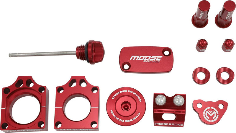 Moose Offroad Hard-parts Bling Pack Kit - Anodised, Red - M57-1007R