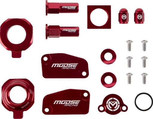 Moose Offroad Hard-parts Bling Pack Kit - Anodised, Red - M57-50270 R