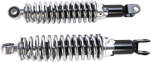 EMGO Custom Shorty Shocks - Black,  Chrome - Coilover Monotube Clevis Lower Mounting - 17-05697