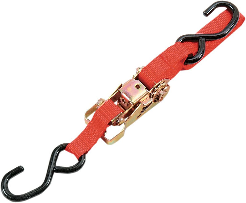Parts Unlimited 1" Heavy-Duty Ratcheting Tie-Down - Red
