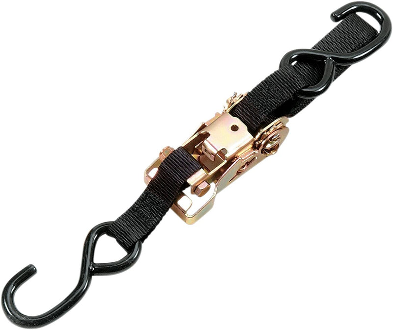 Parts Unlimited 1" Heavy-Duty Ratcheting Tie-Down - Black