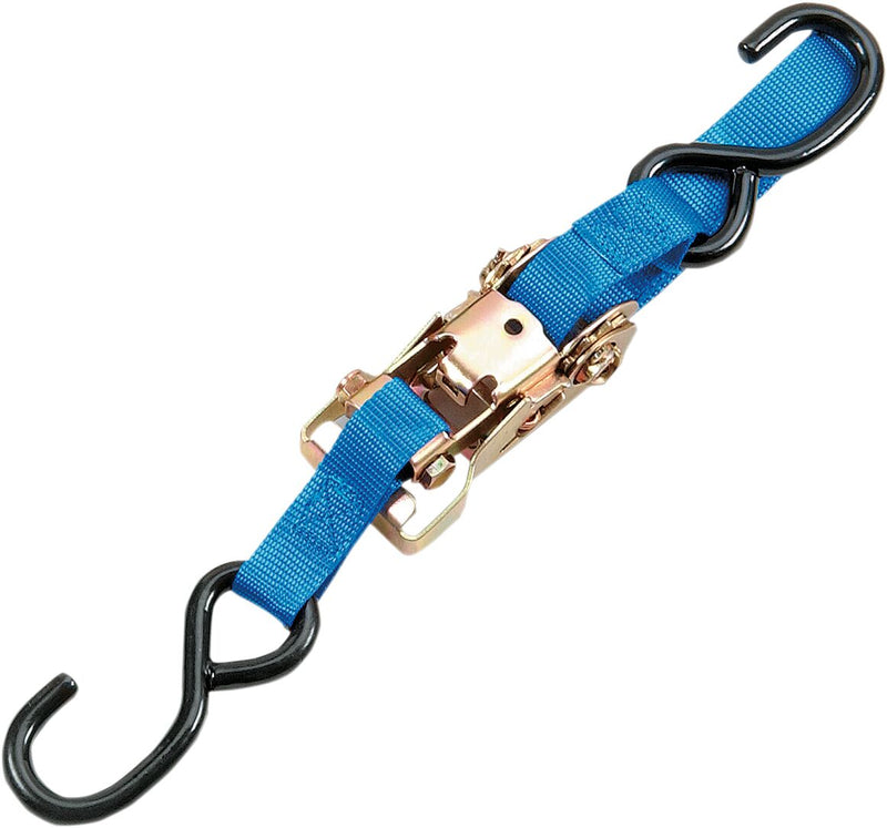 Parts Unlimited 1" Heavy-Duty Ratcheting Tie-Down - Blue