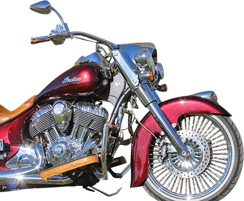 Klock Werks Front Fender for Indian - Klassic - Black,  E-Coating - KWF-04-0400