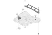 SW-Motech Adapter Kit for Adventure Rack - Black, Luggage Rack