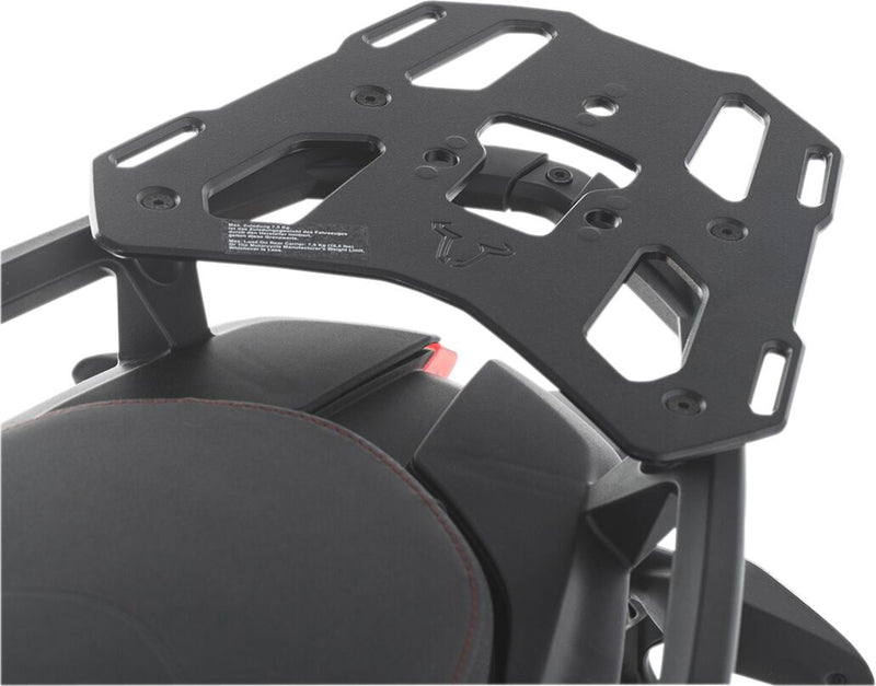 SW-Motech ALU-RACK for Luggage - Black, Powder-Coated, Rear