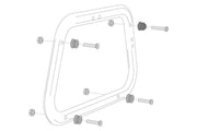 SW-Motech Adapter KIT for EVO Carrier - Black, Side Carrier - KFT.00.152.22500/B