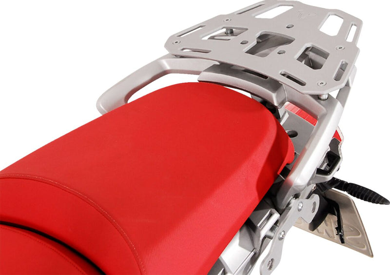 SW-Motech ALU-RACK for Luggage - Powder-Coated, Silver, Rear