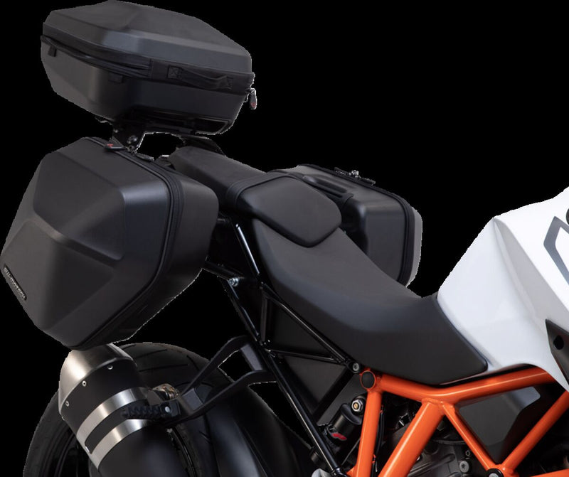 SW-Motech STREET-RACK for Luggage - Black, Powder-Coated, Rear - GPT.04.881.16000/B