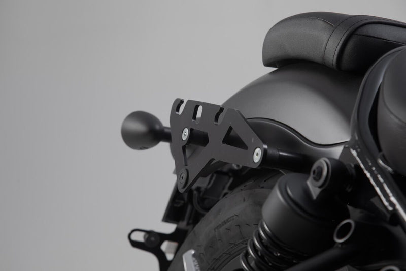 SW-Motech SLH Side Carrier - Black, Powder-Coated, Luggage, Luggage Rack, Side Carrier - HTA.01.682.11000