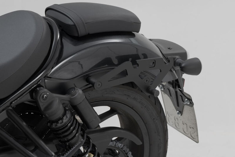 SW-Motech SLH Side Carrier - Black, Powder-Coated, Luggage, Luggage Rack, Side Carrier - HTA.01.682.10200