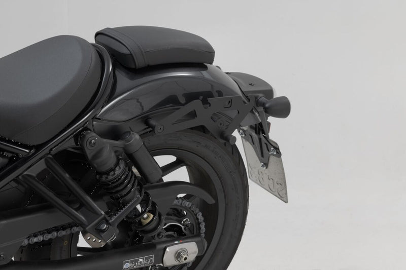 SW-Motech SLH Side Carrier - Black, Powder-Coated, Luggage, Luggage Rack, Side Carrier - HTA.01.682.10300