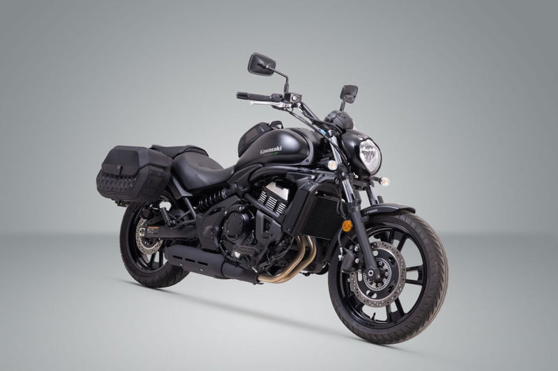 SW-Motech SLH Side Carrier - Black, Powder-Coated, Luggage, Luggage Rack, Side Carrier - HTA.08.682.10100
