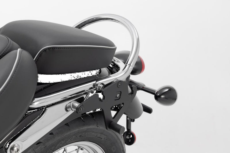 SW-Motech SLH Side Carrier - Black, Powder-Coated, Luggage, Luggage Rack, Side Carrier - HTA.11.682.10000