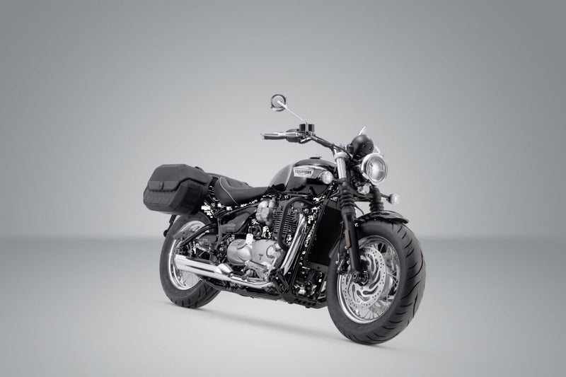 SW-Motech SLH Side Carrier - Black, Powder-Coated, Luggage, Luggage Rack, Side Carrier - HTA.11.682.10000