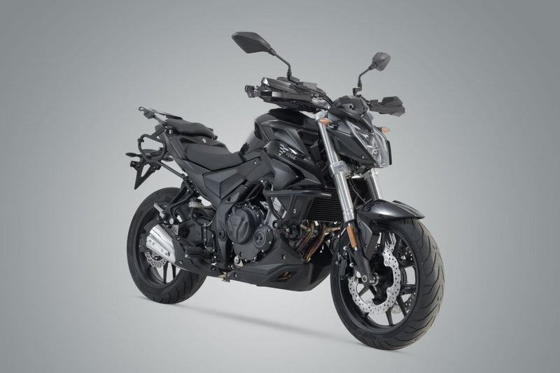 SW-Motech SLC Side Carrier - Black, Powder-Coated, Left, Luggage, Luggage Rack, Side Carrier - HTA.02.066.10000