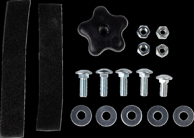Moose Offroad Hard-parts Universal Bike Rack Mounting Plate - Black, Bag Carrier, Rear
