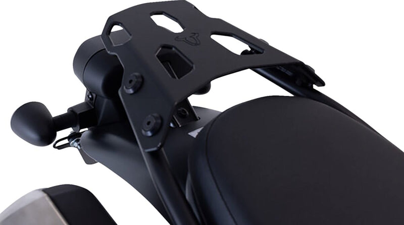 SW-Motech STREET-RACK for Luggage - Black, Powder-Coated, Rear - GPT.01.086.16000/B