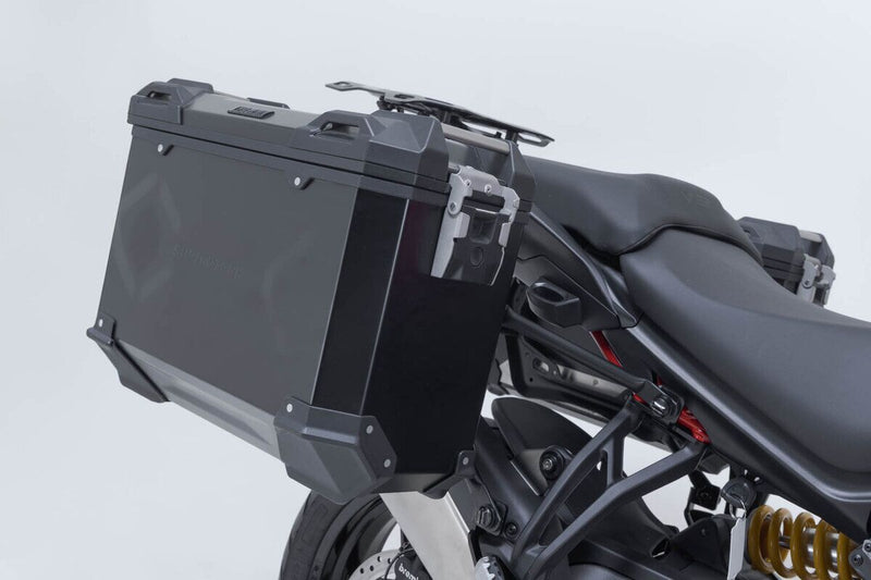 SW-Motech PRO Side Carrier - Black,  Powder-Coated - Luggage
